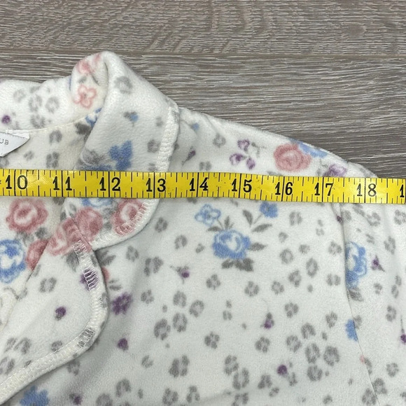 Charter Club Intimates Long Sleeve Button Down Pajama Set White Floral XL - Picture 7 of 16